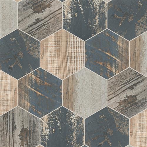 Merola Tile Gaugin Hex Catan Shadow 8-5/8 in. x 9-7/8 in. Porcelain Floor and Wall Tile (11.56 sq. ft. per case)