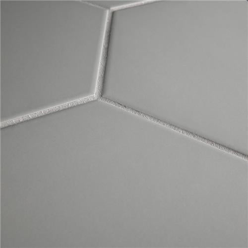 Merola Tile Textile Hex Silver 8-5/8 in. x 9-7/8 in. Porcelain Floor and Wall Tile (11.56 sq. ft. per case)
