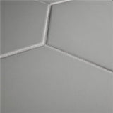 Merola Tile Textile Hex Silver 8-5/8 in. x 9-7/8 in. Porcelain Floor and Wall Tile (11.56 sq. ft. per case)