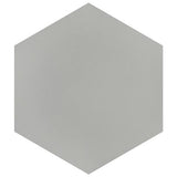 Merola Tile Textile Hex Silver 8-5/8 in. x 9-7/8 in. Porcelain Floor and Wall Tile (11.56 sq. ft. per case)