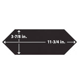 Merola Tile Kite Black 4 in. x 11-3/4 in. Porcelain Floor and Wall Subway Tile (11.81 sq. ft. / Case)