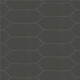 Merola Tile Kite Black 4 in. x 11-3/4 in. Porcelain Floor and Wall Subway Tile (11.81 sq. ft. / Case)
