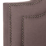 Safavieh Theron Dark Taupe Queen Upholstered Bed