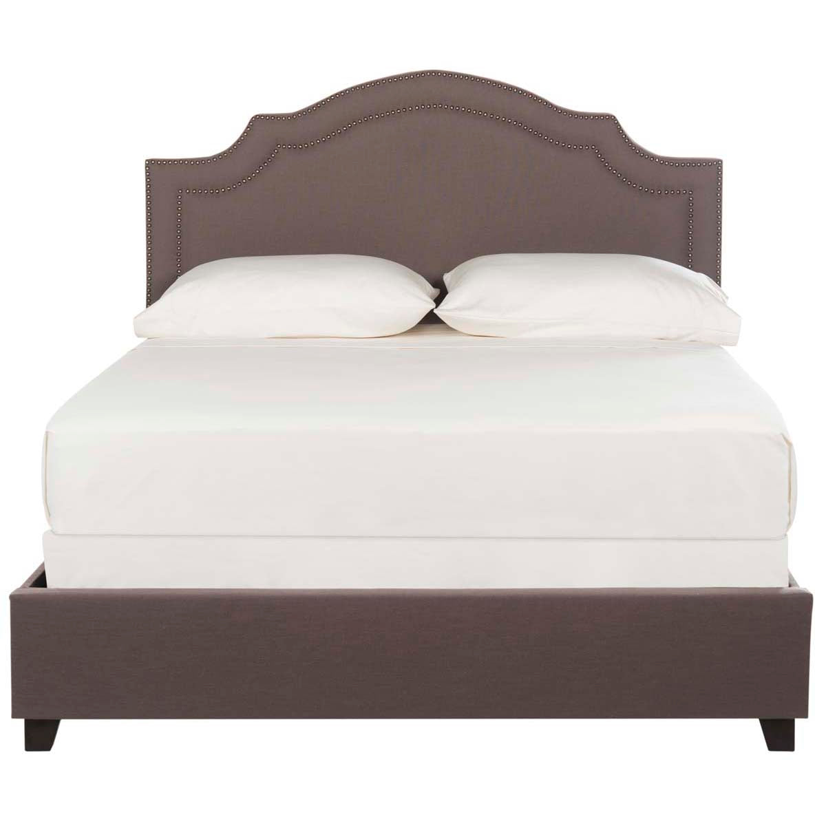 Safavieh Theron Dark Taupe Full Upholstered Bed