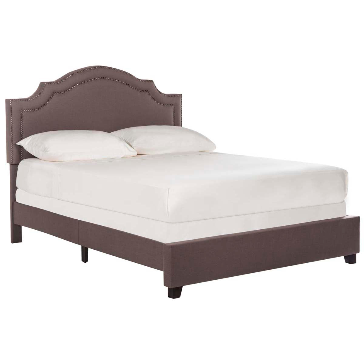 Safavieh Theron Dark Taupe Full Upholstered Bed