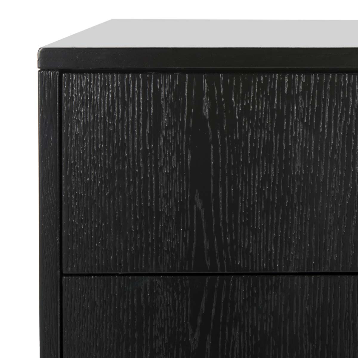 Safavieh Lorna 3-Drawer Black Nightstand, 30 x 19 x 28 in.