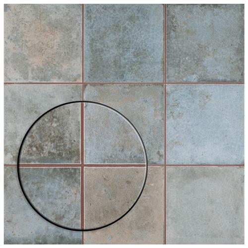 Kings Etna Blue 13-1/8 in. x 13-1/8 in. Ceramic Floor and Wall Tile (12.2 sq. ft./Case) by Merola Tile