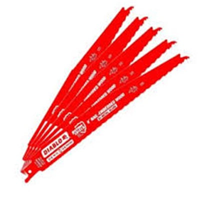 Diablo Bi-Metal Reciprocating Saw Blade for Medium Metal 12" 14/18 TPI 5/Pack