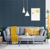 Tribeca 2 in. Hex Glacier Blue 12-5/8 in. x 11-1/8 in. Porcelain Mosaic Floor and Wall Tile (9.96 sq. ft./Case)