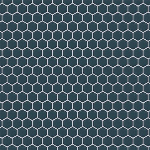 Tribeca 2 in. Hex Glacier Blue 12-5/8 in. x 11-1/8 in. Porcelain Mosaic Floor and Wall Tile (9.96 sq. ft./Case)
