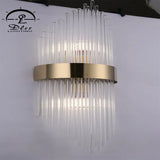 DLSS Lighting Fashion Creative Crystal Deluxe Wall Lamp for Villa Bedside Hotel Aisle E14 Wall Lamp