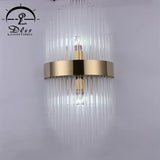 DLSS Lighting Fashion Creative Crystal Deluxe Wall Lamp for Villa Bedside Hotel Aisle E14 Wall Lamp