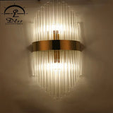 DLSS Lighting Fashion Creative Crystal Deluxe Wall Lamp for Villa Bedside Hotel Aisle E14 Wall Lamp