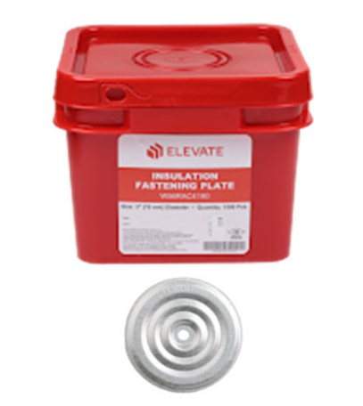 Elevate 3 in. Metal Insulation Fastening Plate (Box of 1,000) - 08FSIP3