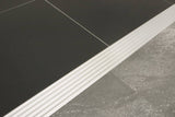 Schluter Systems RENO-RAMP 0.563-in W x 98.5-in L Satin Anodized Aluminum Reducer Tile Edge Trim