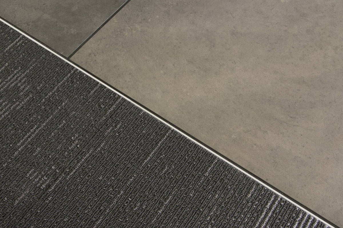 Schluter Systems SCHIENE 0.25-in W x 98.5-in L Satin Anodized Aluminum L-Angle Tile Edge Trim