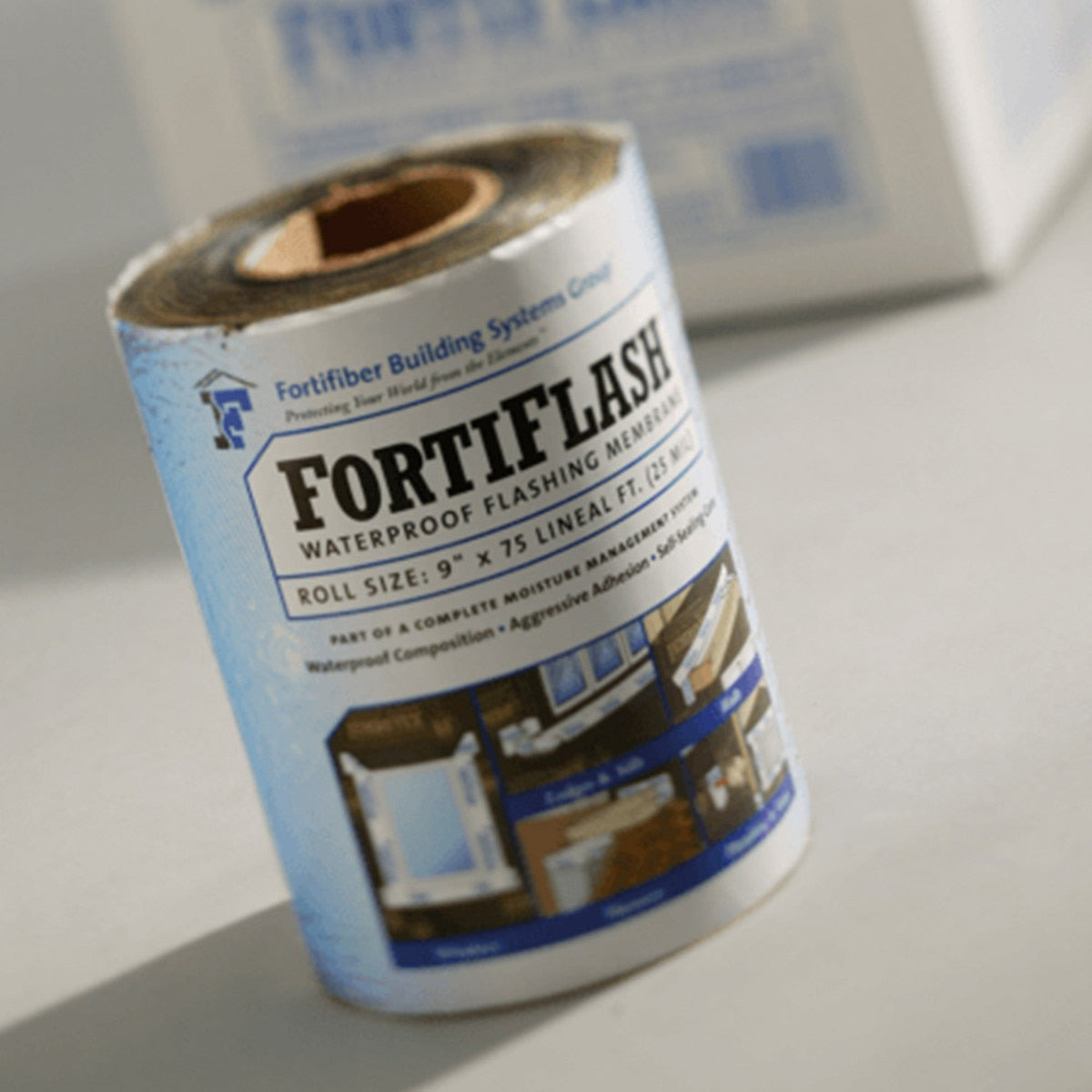 Fortifiber Fortiflash 40 mil Self-Adhered Flashing Membrane Tape, 6 in. x 75 ft. Roll