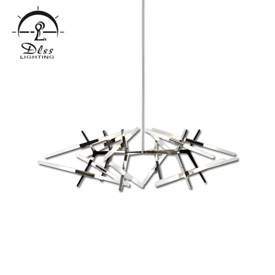 DLSS Lighting G9 Tube Metal Chandelier Lamp for Living Room with Bright Lighting