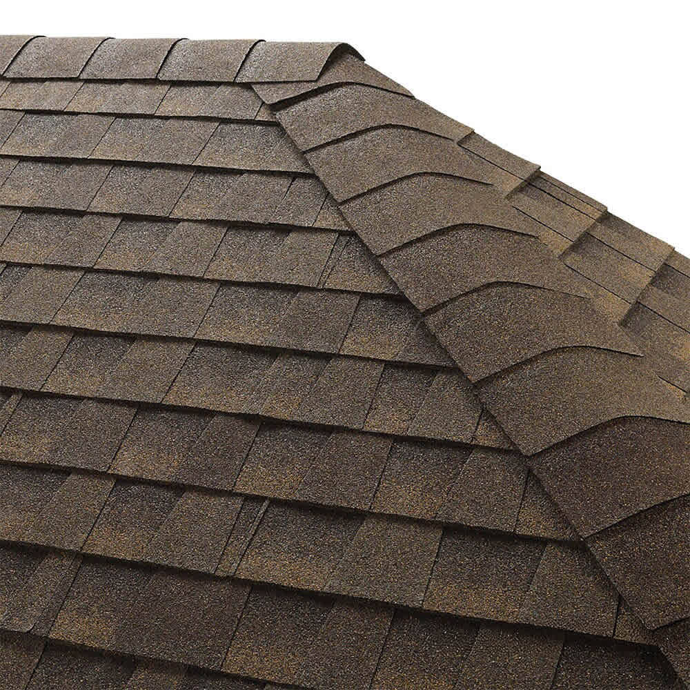 GAF Seal-A-Ridge Ridge Cap Shingles Barkwood