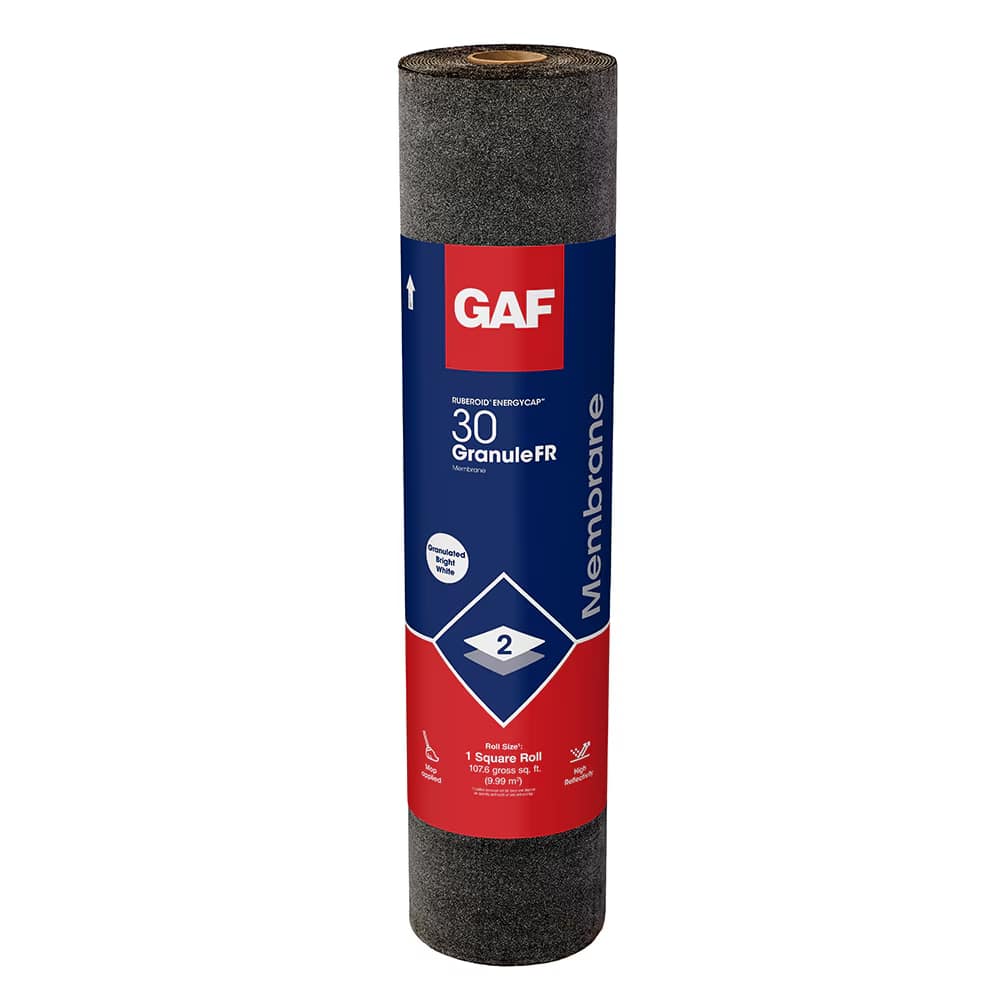 GAF RUBEROID EnergyCap 30 Granule FR Membrane White