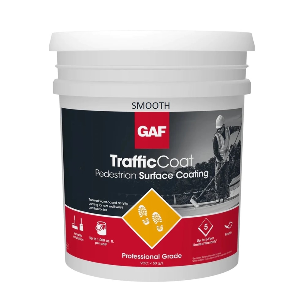 GAF HydroStop Traffic Coat Roof Coating Concrete Gray