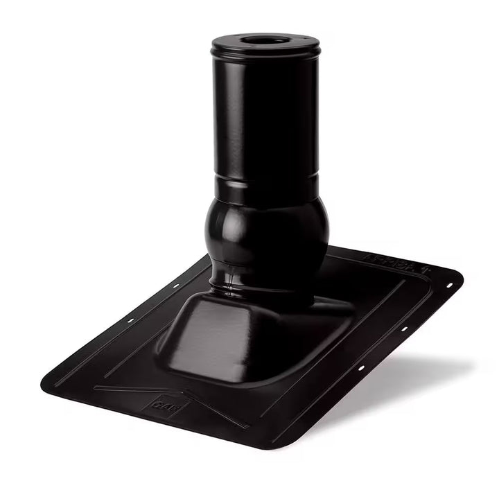 GAF Master Flow Pivot Pipe Boot Flashing Black 1-1/2"