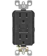 Leviton 15 Amp Self-Test SmartlockPro Slim Duplex GFCI Outlet, White
