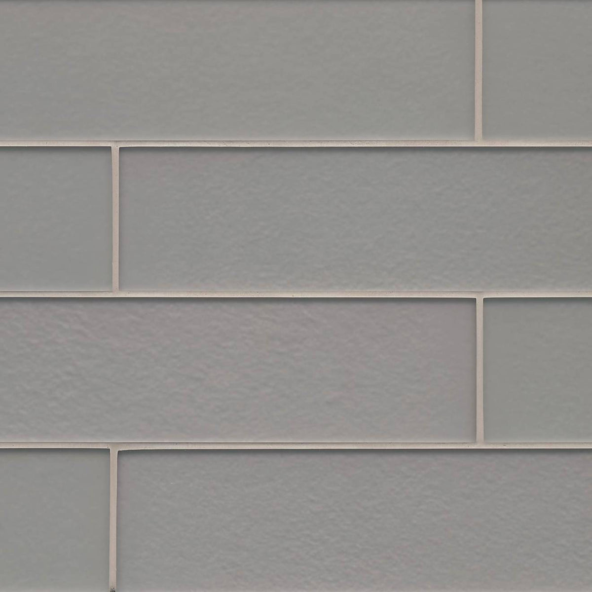 Bedrosians Manhattan Platinum 4-in x 4-in Glass Mosaic Tile Sample