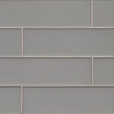 Bedrosians Manhattan Platinum 4-in x 8-in Glass Mosaic Tile Sample