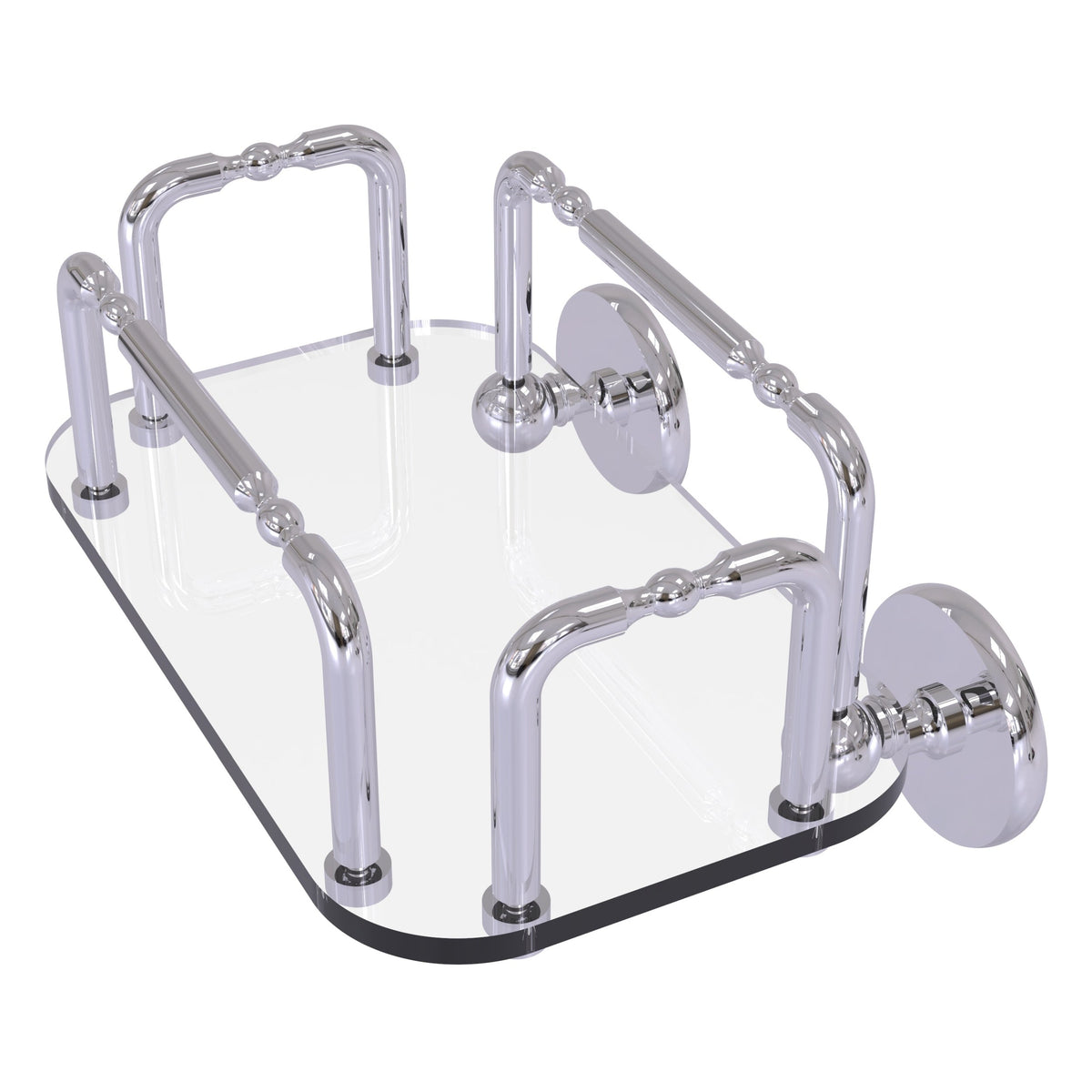 Allied Brass Skyline Wall Mounted Guest Towel Holder in Polished Chrome