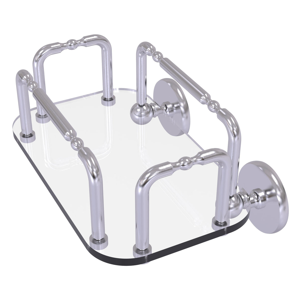 Allied Brass Skyline Wall Mounted Guest Towel Holder in Polished Chrome