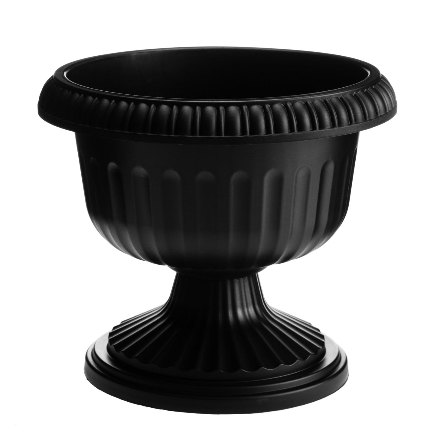 Bloem Grecian Urn Tall Pedestal Planter 32" Charcoal