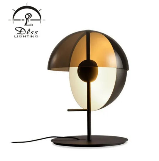 DLSS Lighting Glass Shade Art Lamp Bedside Decorative Table Lamp