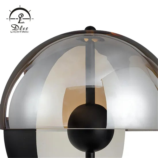 DLSS Lighting Glass Shade Art Lamp Bedside Decorative Table Lamp