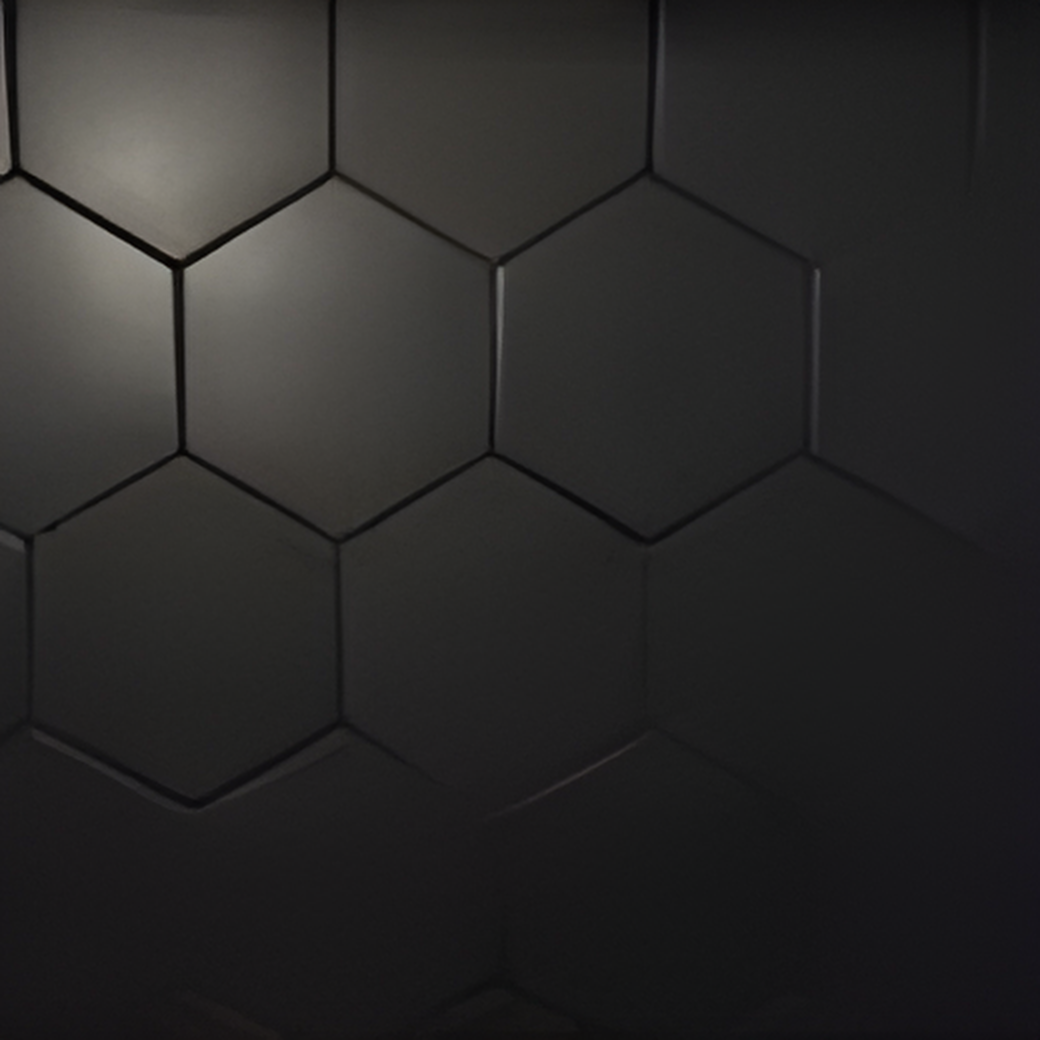 Glassel Nero Hexagon 9 in. x 10 in. Matte Porcelain Stone Look Floor and Wall Tile (6.89 sq. ft./Case)