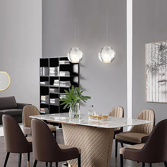 Guzhen Factory Interior Lighting Home Decor LED Pendant Lamp Modern Glass Chandelier