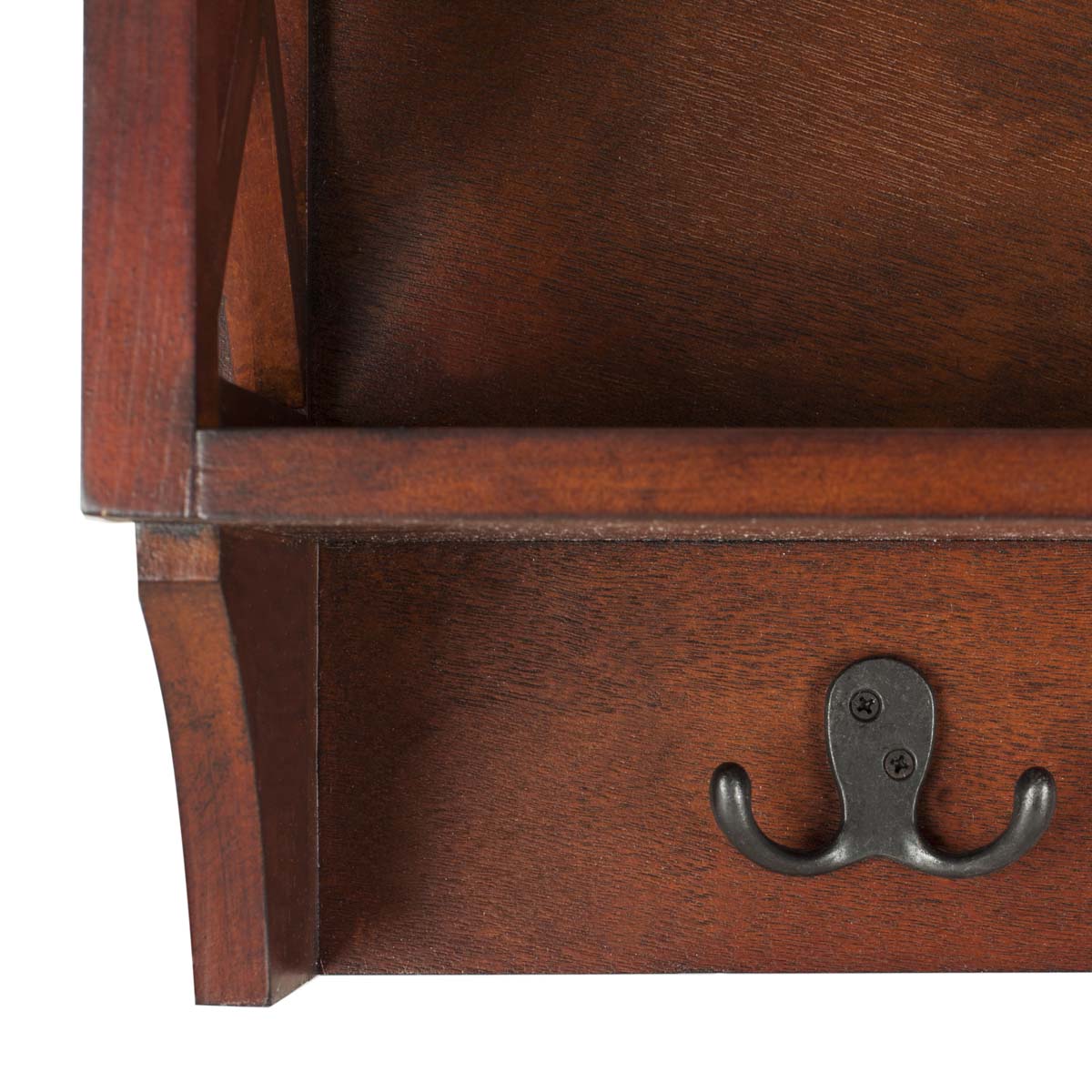 Safavieh Freya Hanging Storage Wall Rack (Cherry) - 28 x 5.9 x 12 in