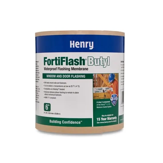 Henry FortiFlash Butyl Flashing Membrane 6" x 75'