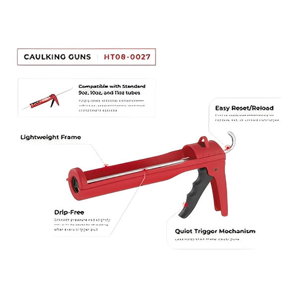 Intertool Caulking Gun - Drip-Free & Cradle Handle image 2