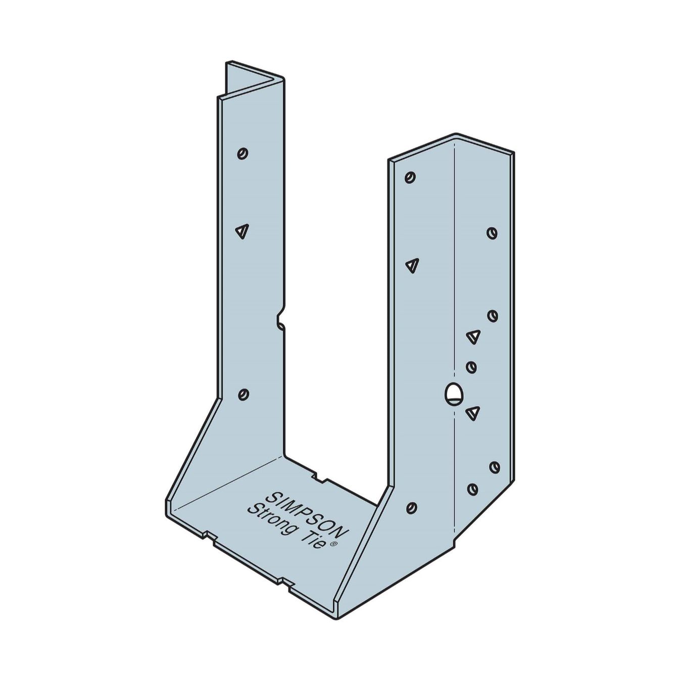 Simpson Galvanized Face Mount Hanger 4" x 8" 14 GA