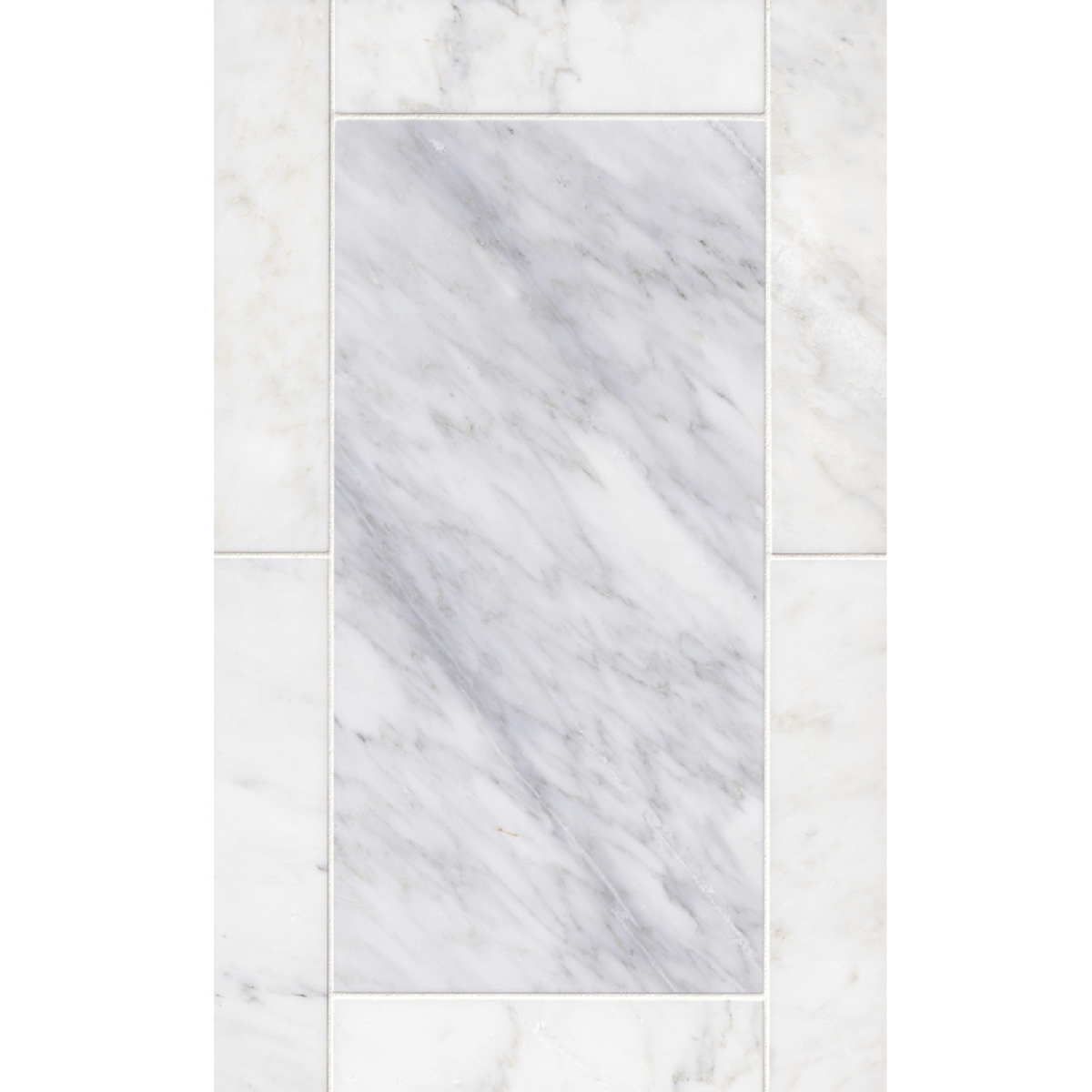 Hampton Carrara Polished Marble Wall and Floor Tile - 12 x 24 in.
