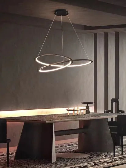 Dlsslighting Hanging Lamp Decoration Round LED Chandelier