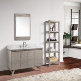 Avanity 16-in W x 60-in H x 13-in D Natural Teak Freestanding Linen Cabinet