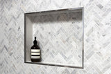Schluter Systems QUADEC 0.313-in W x 1-in L Traffic Grey Color-Coated Aluminum Tile Edge Trim
