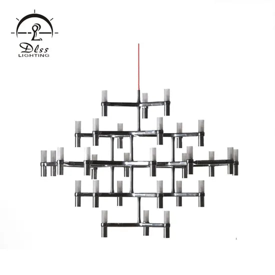 DLSS Lighting High Quality Metal Glass Material LED Decorative Pendant Light Chandelier
