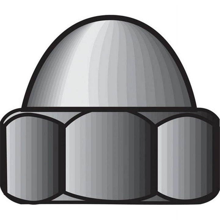 Hillman 1/4 in. Zinc-Plated Steel SAE Acorn Nut, 100-Pack