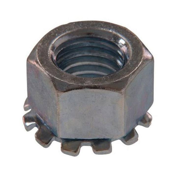 Hillman 1/4 in. Zinc-Plated Steel SAE Keps Lock Nut, 100-Pack