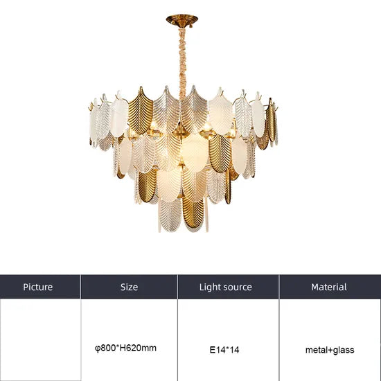 DLSS LIGHTING Home Decor Indoor Luxury Lights Glass Suspended Pendant Light Chandeliers