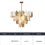 DLSS LIGHTING Home Decor Indoor Luxury Lights Glass Suspended Pendant Light Chandeliers