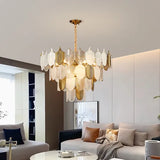 DLSS LIGHTING Home Decor Indoor Luxury Lights Glass Suspended Pendant Light Chandeliers